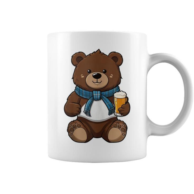Teddy Bear Has A Beer In His Paws Men's Day Father's Day Coffee Mug