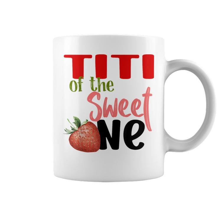 Titi The Sweet One Strawberry Birthday Family Party Coffee Mug