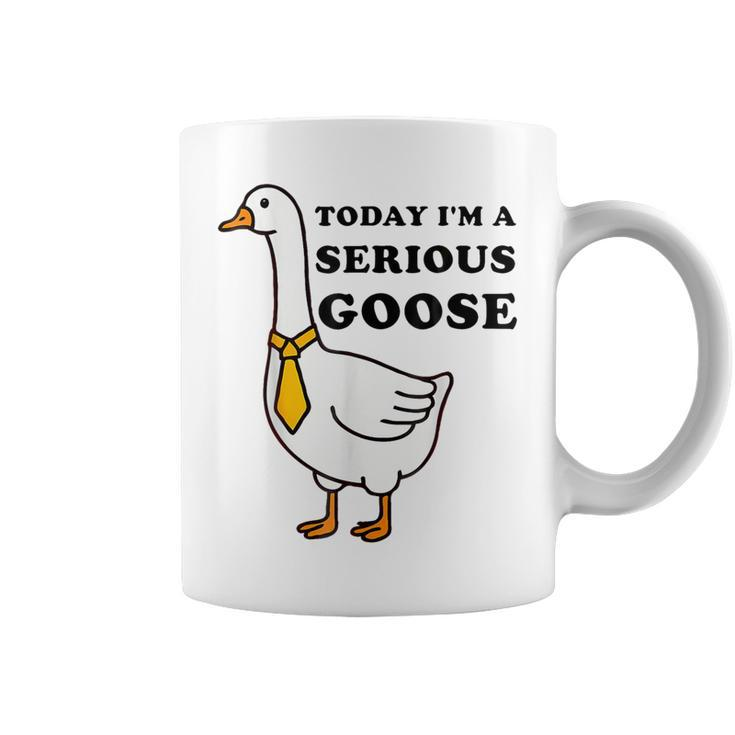 Today I'm A Serious Goose Silliest Goose Meme Goose Bumps Coffee Mug