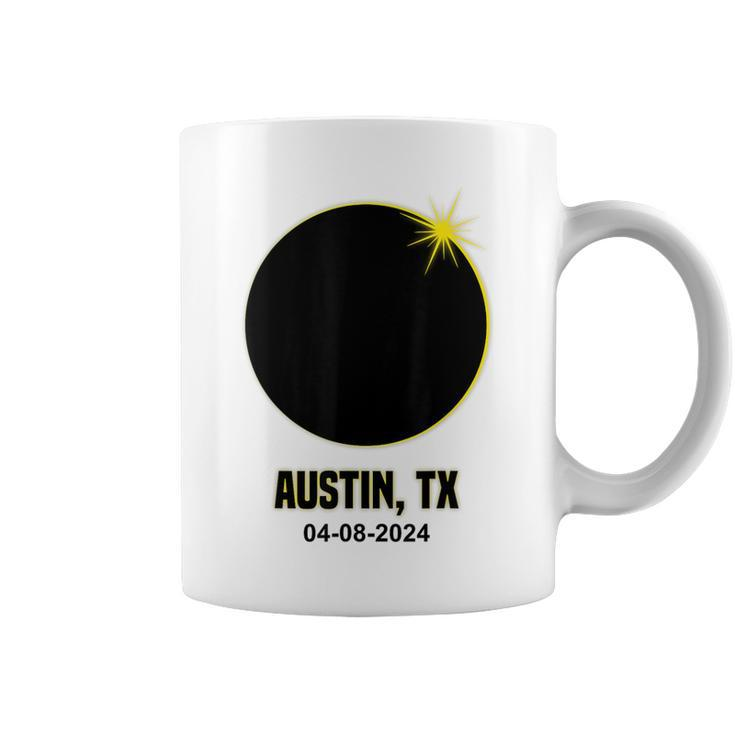 Total Solar Eclipse Austin 2024 Texas Austin Eclipse Coffee Mug