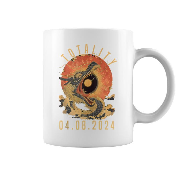Totality 04082024 Dragon & Sun Solar Eclipse April 8 2024 Coffee Mug