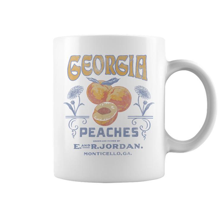 Trendy Georgia Peaches Vintage Poster Coffee Mug