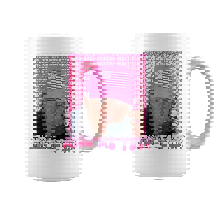 Trump Pink Miss Me Yet Trump 2024 Girls Coffee Mug