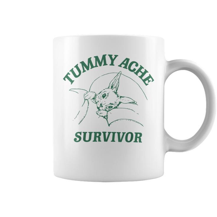 Tummy Ache Survivor Rabbit Meme Bunny Lover Coffee Mug