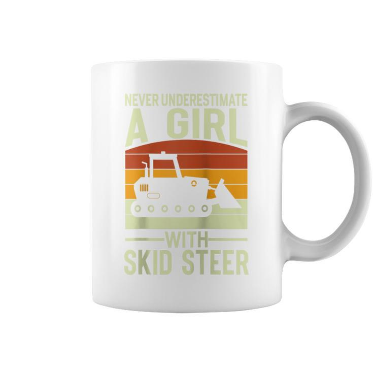 Never Underestimate An Girl With A Skid Sr Construction Coffee Mug