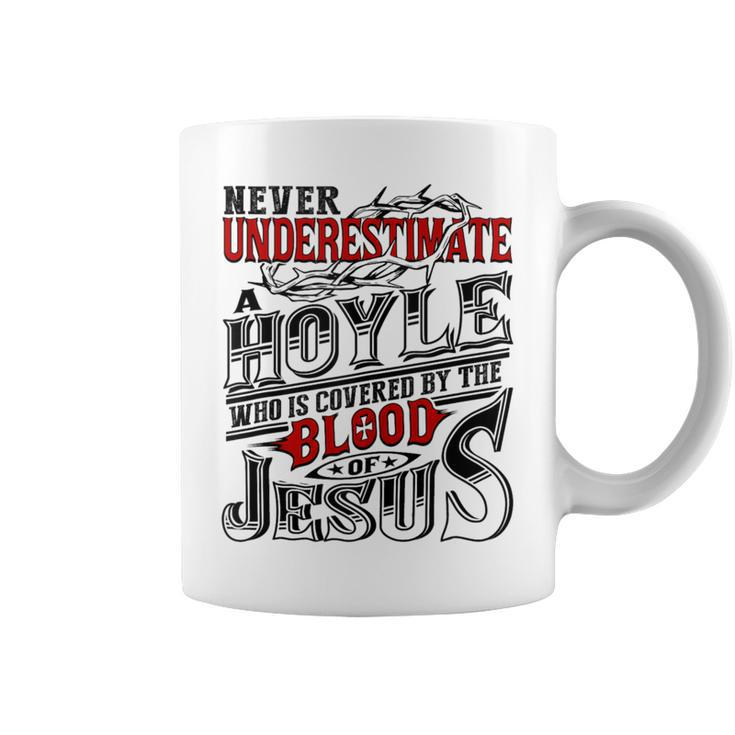 Never Underestimate Hoyle Family Name Coffee Mug