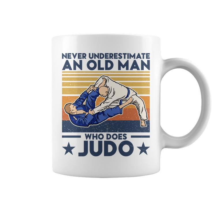 Never Underestimate An Old Man Who Does Judo Judo Lover Coffee Mug
