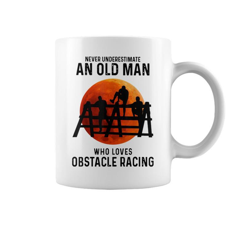 Never Underestimate An Old Man Who Loves Obstacle Racing Coffee Mug