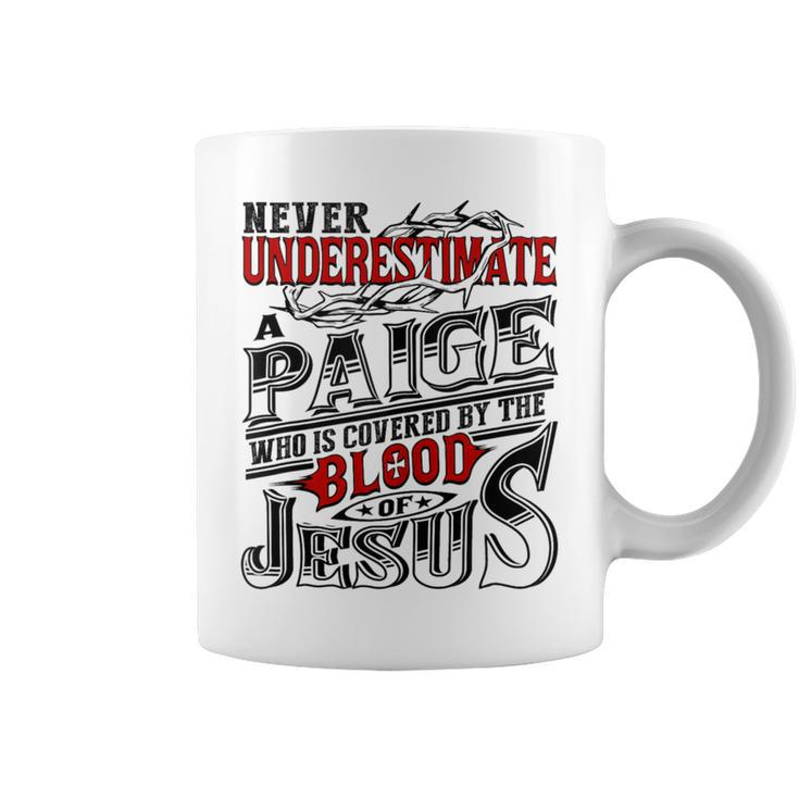 Underestimate Paige Family Name Coffee Mug