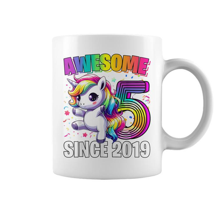 Unicorn 5Th Birthday 5 Year Old Unicorn Party Girls Outfit Coffee Mug