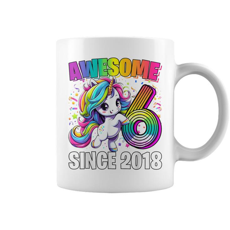 Unicorn 6Th Birthday 6 Year Old Unicorn Party Girls Outfit Coffee Mug