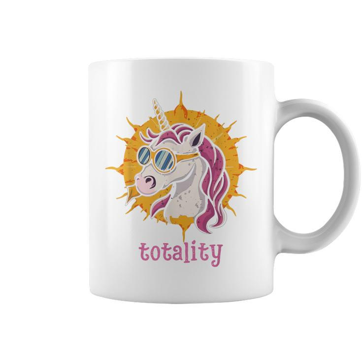Unicorn Wearing Solar Eclipse Glasses Totality Solar Eclipse Coffee Mug