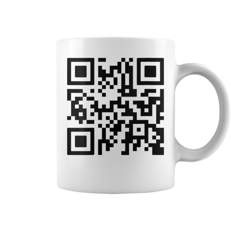 Unique Qr-Code With Humorous Hidden Message Coffee Mug