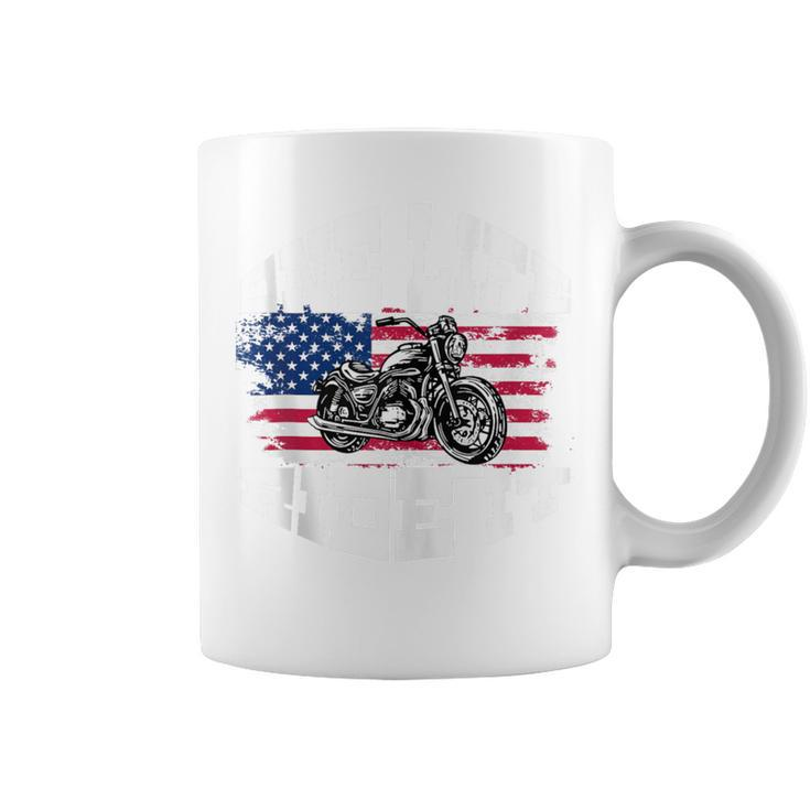 Us American Flag Biker Motorcycle T For Women Coffee Mug