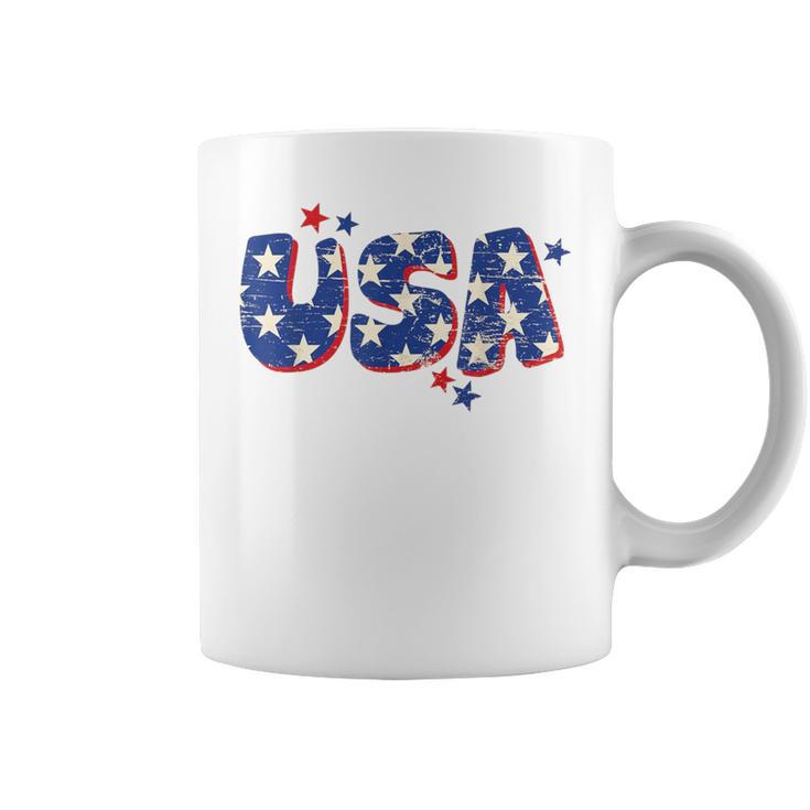 Usa American Flag 4Th Of July Kid Boy Girl Vintage Coffee Mug