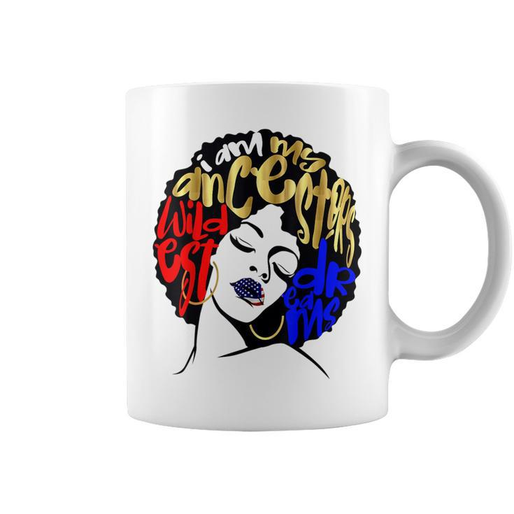 Usa Ancestors Wildest Dreams Afro July 4Th Coffee Mug