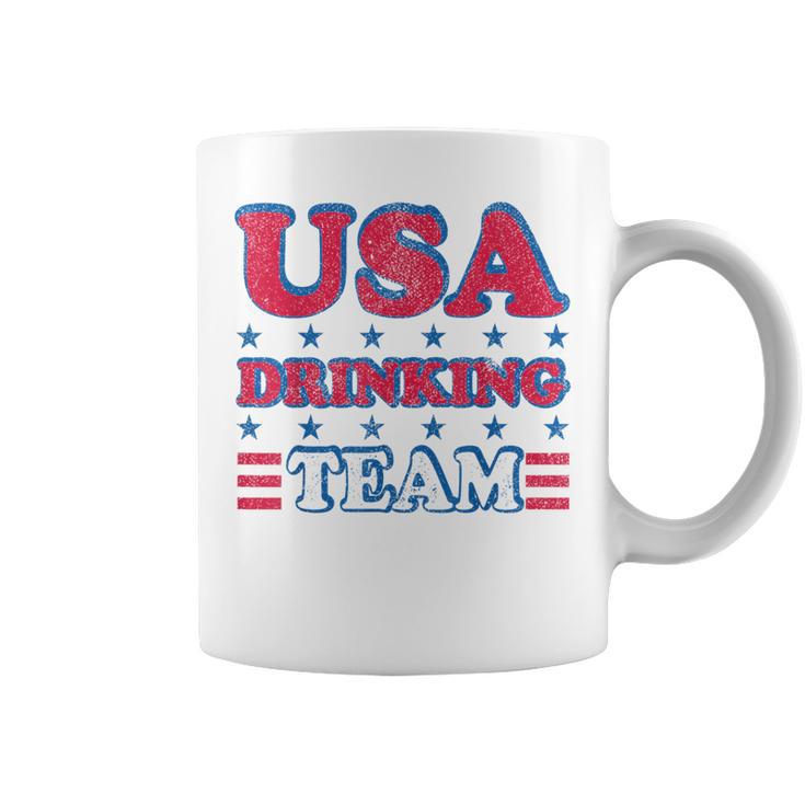 Usa Drinking Team 4Th Of July Independence Day Drunk Coffee Mug