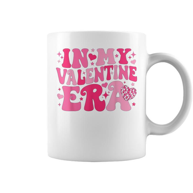 In My Valentine Era Retro Valentines Day Heart Coffee Mug