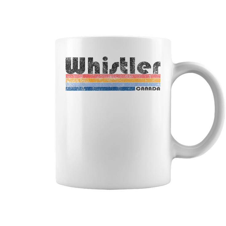 Vintage 1980S Style Whistler Canada Coffee Mug