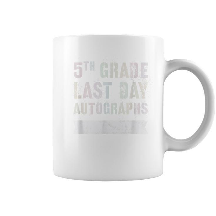 Vintage 5Th Grade Last Day Autographs Day Signing Signature Coffee Mug