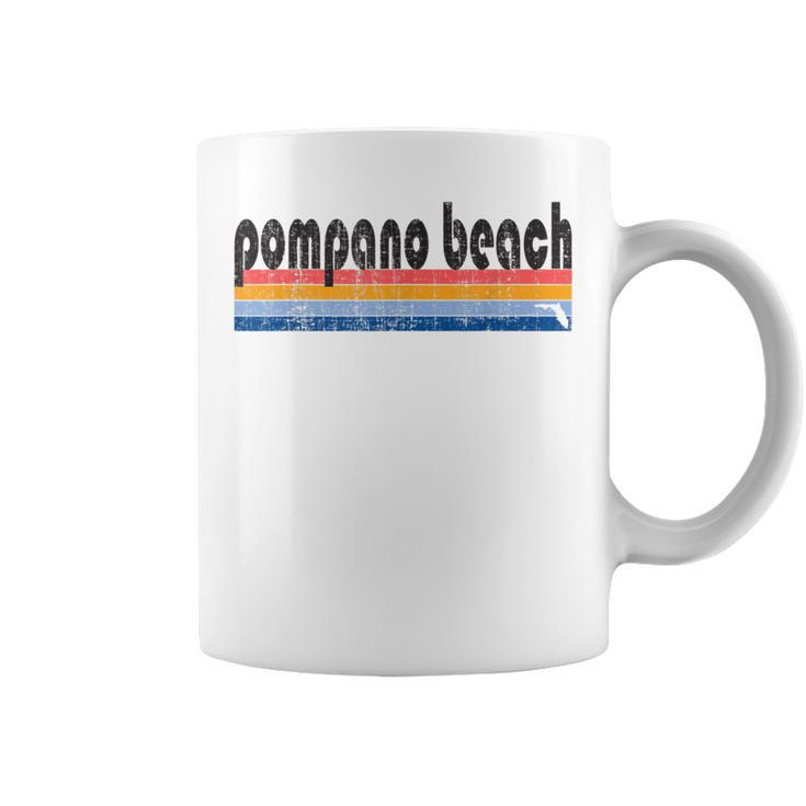 Vintage 80S Style Pompano Beach Fl Coffee Mug