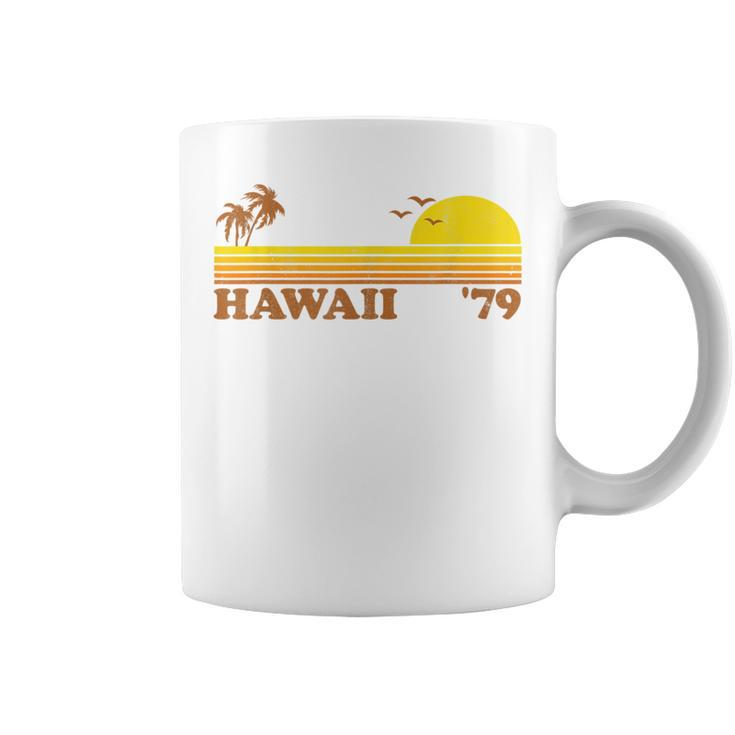 Vintage Hawaii Retro Hawaiian Beach Surfing 70'S Surf Coffee Mug