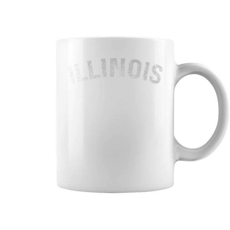 Vintage Illinois Illinois Orange Coffee Mug