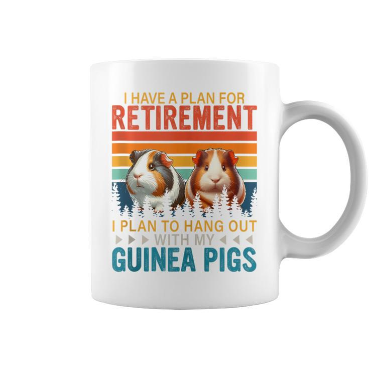 Vintage Plan For Retirement To Hang Out With Guinea Pigs Coffee Mug