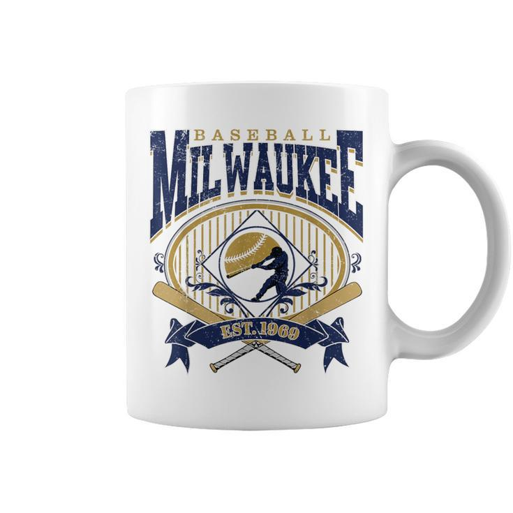 Vintage Retro Milwaukee Baseball Coffee Mug