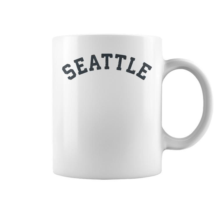 Vintage Seattle T Old Retro Seattle Sports Coffee Mug