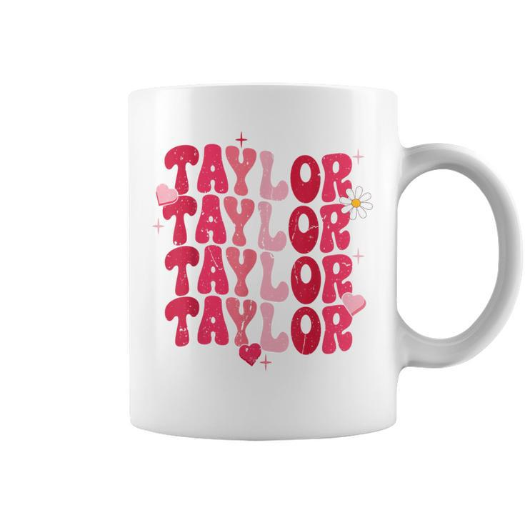 Vintage Taylor Personalized Name I Love Taylor Coffee Mug