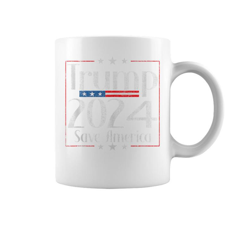 Vintage Trump 2024 Save America Vote Trump 2024 Coffee Mug