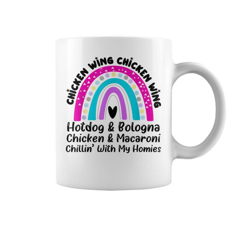 Viral Chicken Wing Chicken Wing Hot Dog Bologna Song Lyric Coffee Mug