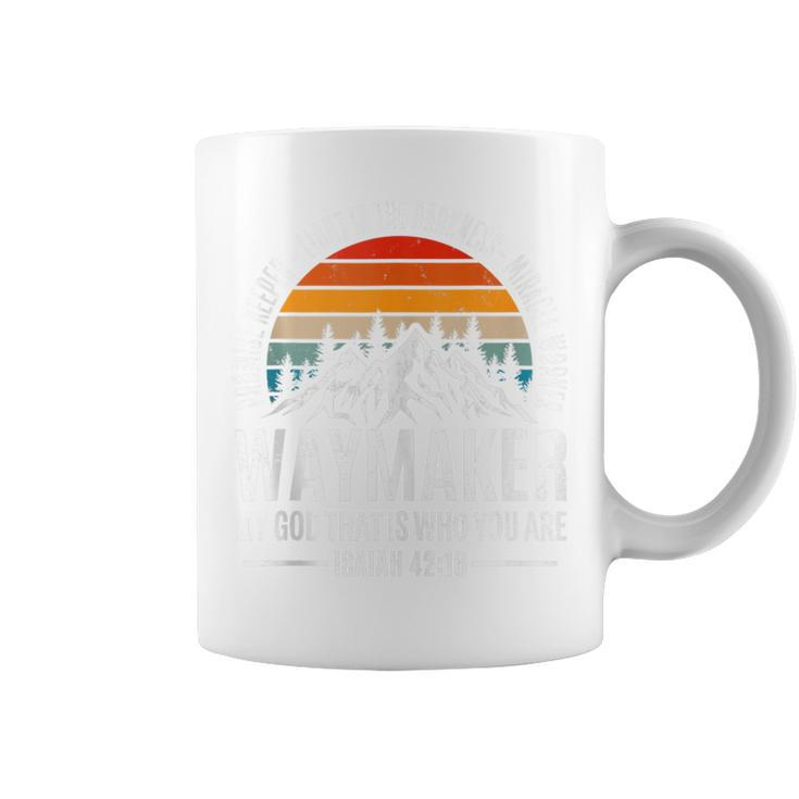 Waymaker Miracle Worker Promise Keeper Christian Religious Coffee Mug