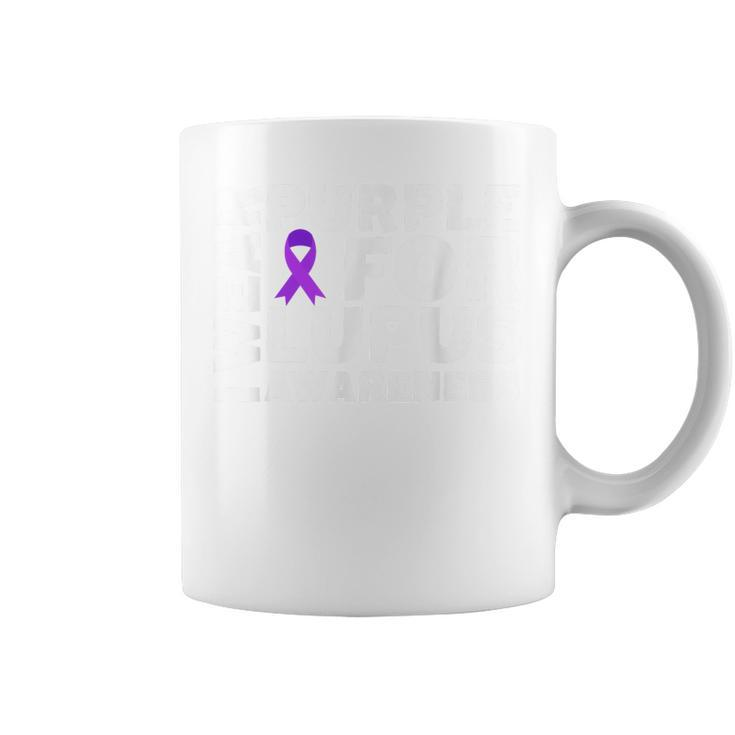 I Wear Purple For Lupus Awareness Month Lupus Support Coffee Mug