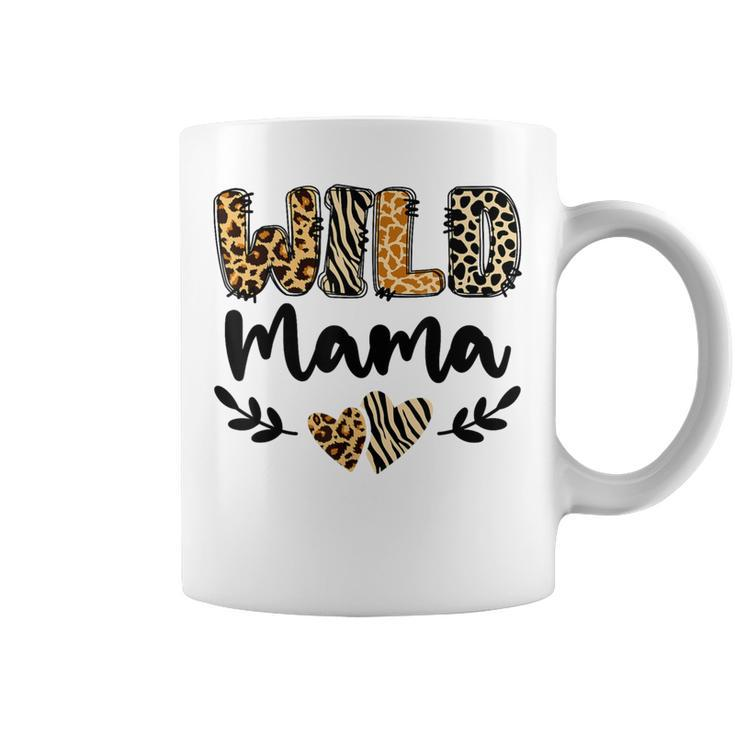 Wild Mama Three One Birthday Safari Family Decorations Party Coffee Mug