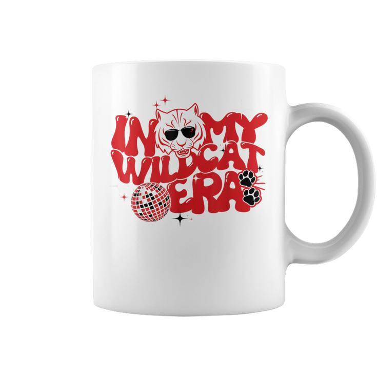 In My Wildcat Era Go Wildcats Groovy School Spirit Mascot Coffee Mug