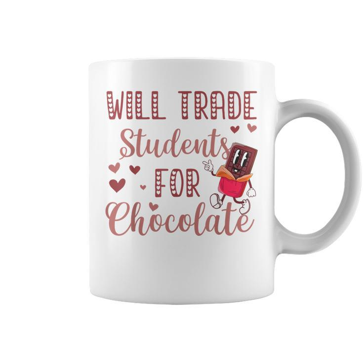 Will Trade Students For Chocolate Teacher Valentines Coffee Mug
