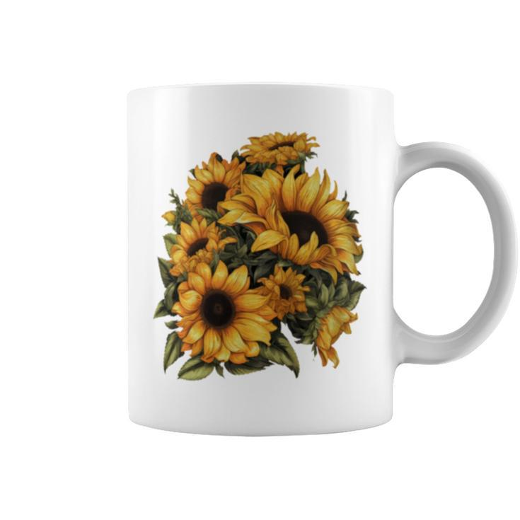 Yellow Sunflower Cute Summer Sun Flowers Floral Positivity Coffee Mug