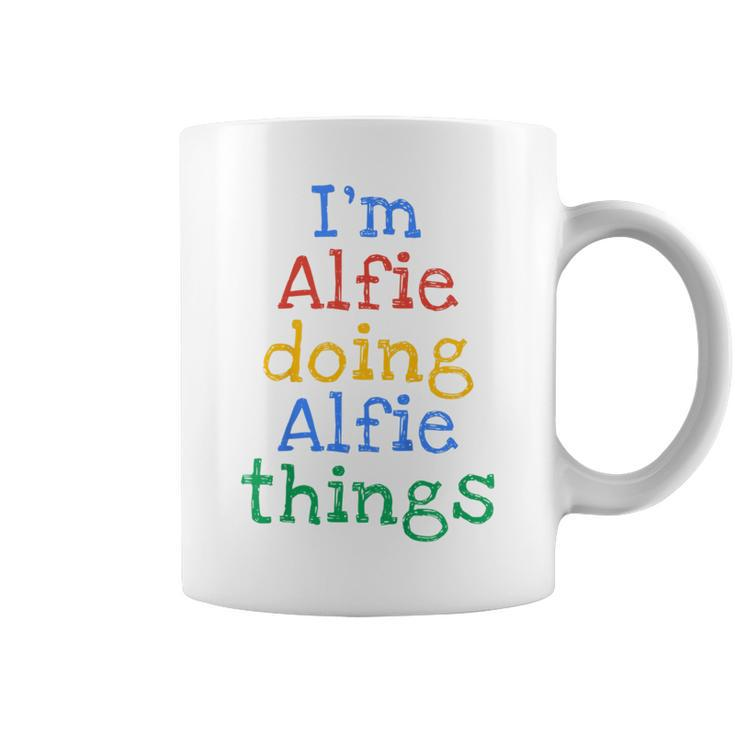 Youth I'm Alfie Doing Alfie Things Cute Personalised Coffee Mug