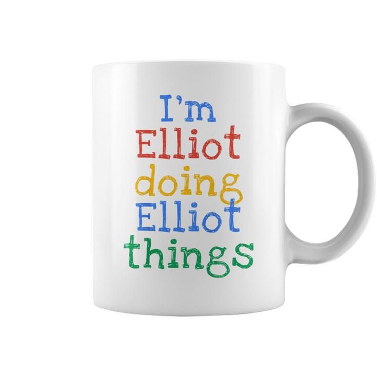 Youth I'm Elliot Doing Elliot Things Cute Personalised Coffee Mug