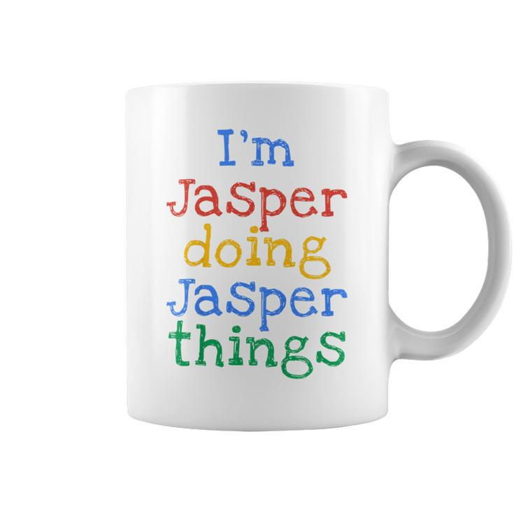 Youth I'm Jasper Doing Jasper Things Cute Personalised Coffee Mug