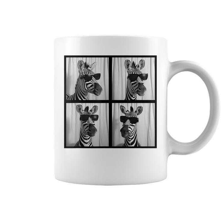 Zebra With Sunglasses Zoo Lover Safari Animal Photo Coffee Mug