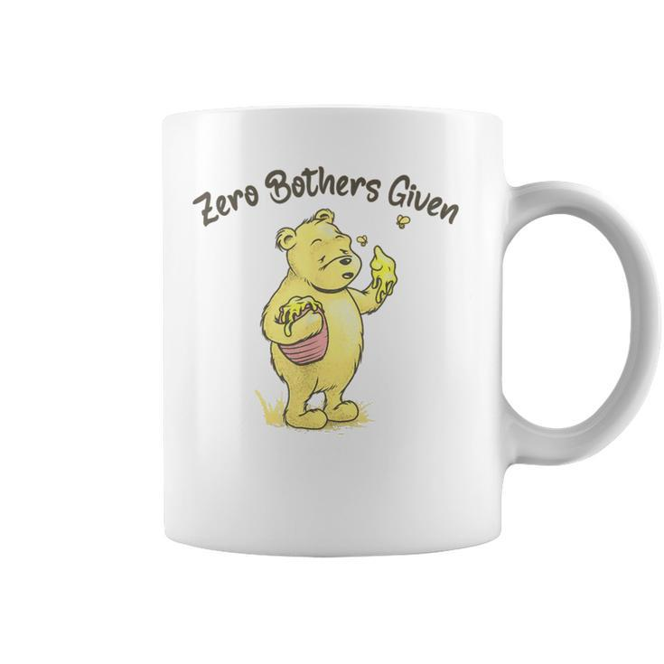 Zero Bothers Given Bear Coffee Mug