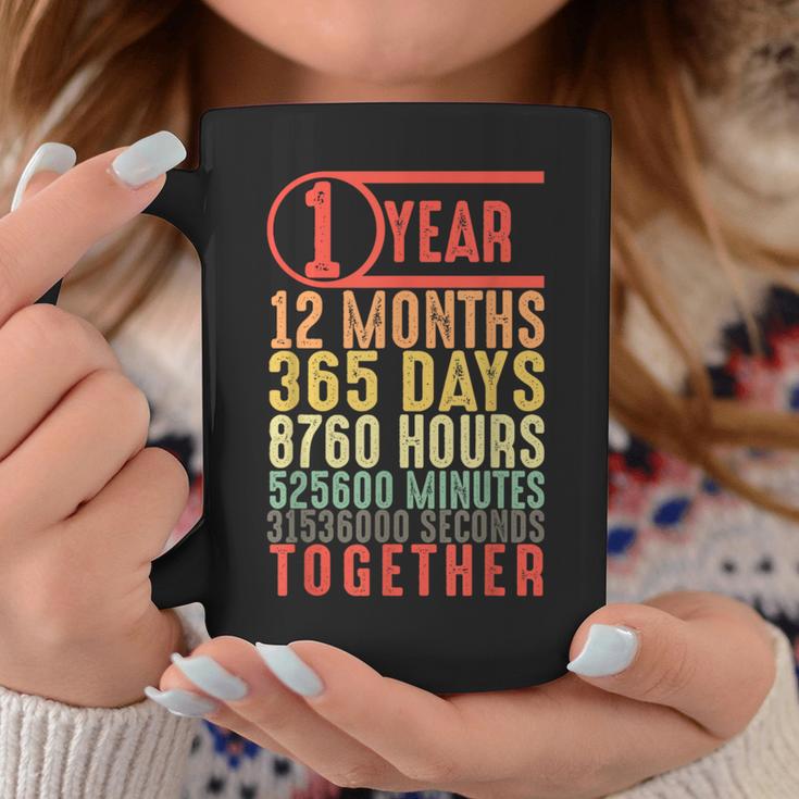 1 Year 1St Dating Anniversary For Boyfriend Him Husband Coffee Mug Unique Gifts