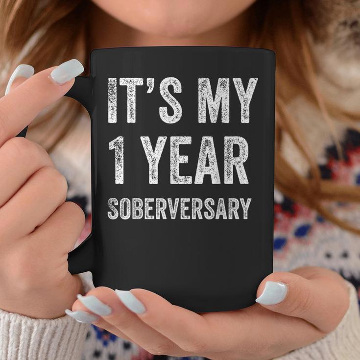 1 Year Sobriety Anniversary 1St Year Anniversary Sober Coffee Mug Unique Gifts