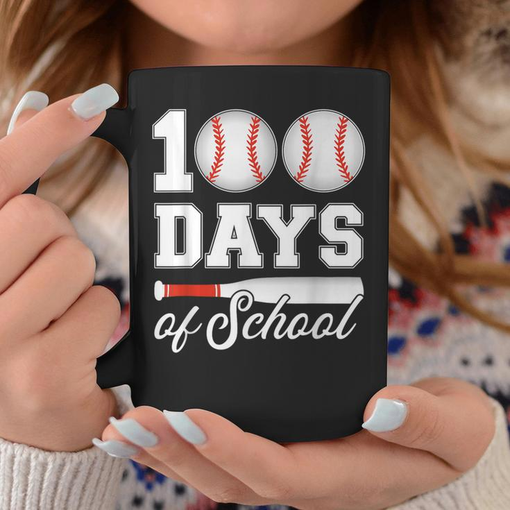 100 Days Of School For 100Th Day Baseball Student Or Teacher Coffee Mug Unique Gifts