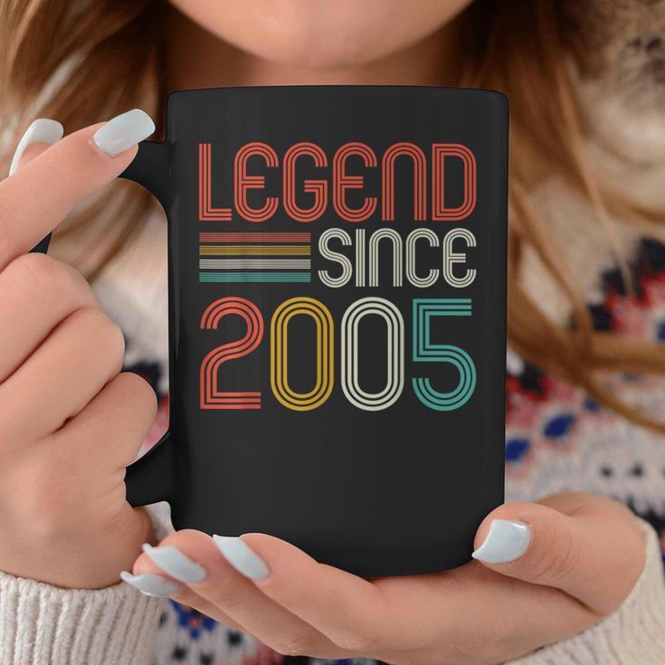 18Th Birthday Legend Since 2005 18 Years Old Vintage Coffee Mug Unique Gifts