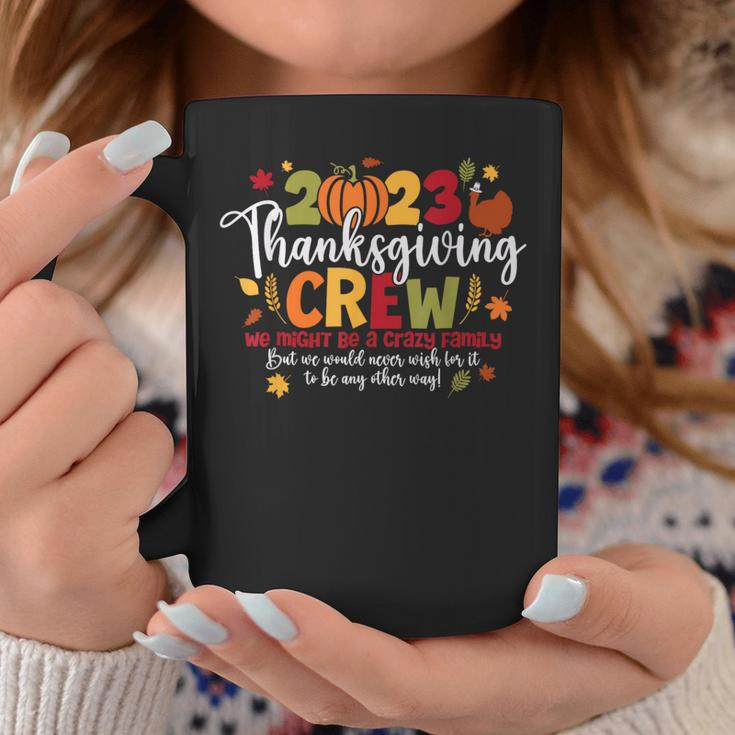 2023 Thanksgiving Crew Turkey Matching Family Thanksgiving Coffee Mug Funny Gifts