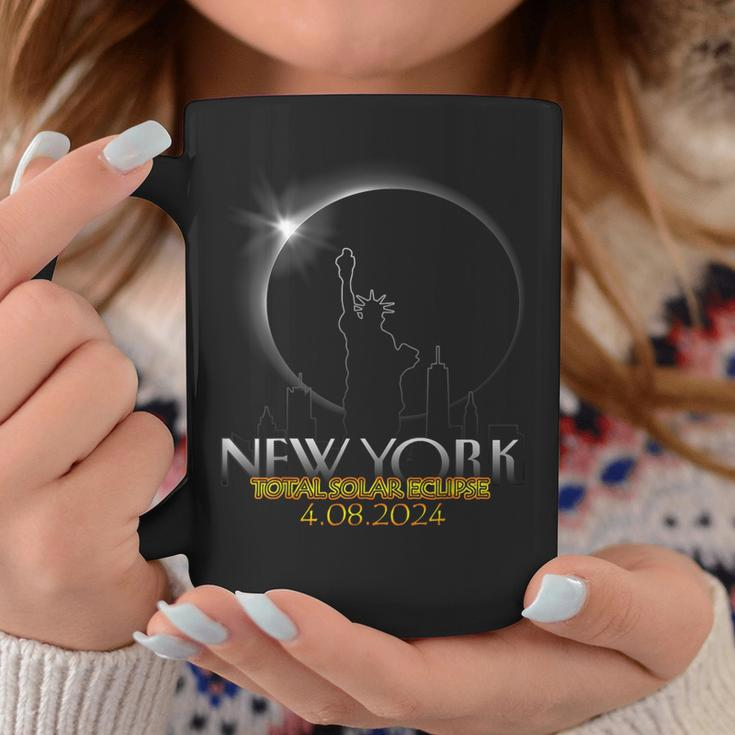 2024 Solar Eclipse Ny New York Usa Totality Coffee Mug Unique Gifts